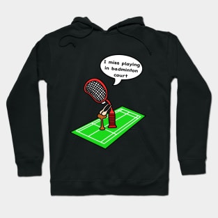 Retired badminton racket Hoodie